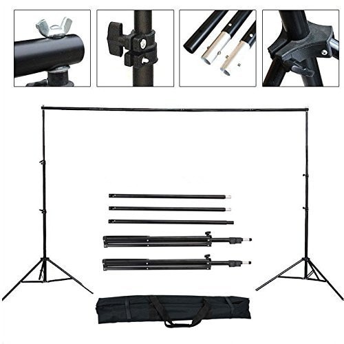 ZUOCHEN Photo Studio 2x2m Adjustable Heavy Duty Backdrop Background Support Stand KIT