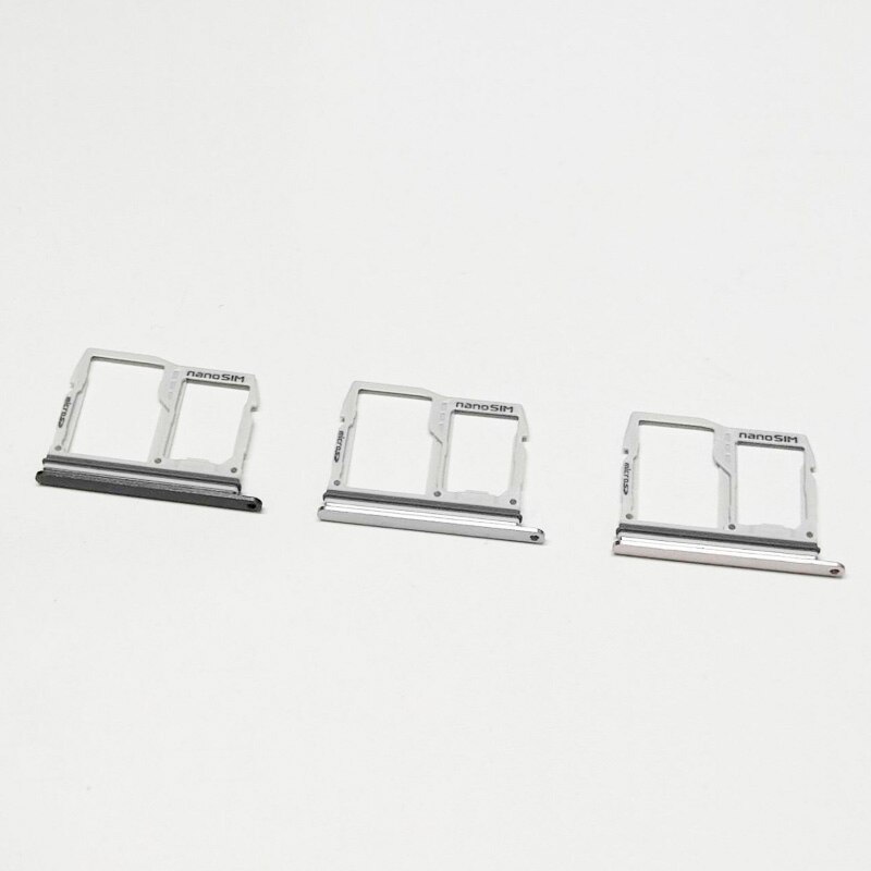 10 pz/lotto Sim + micro SD carta lettore Supporto Del Vassoio fessura Impermeabile Contenitore di Ricambio per LG G6 H871 H872 LS993 VS998 H873