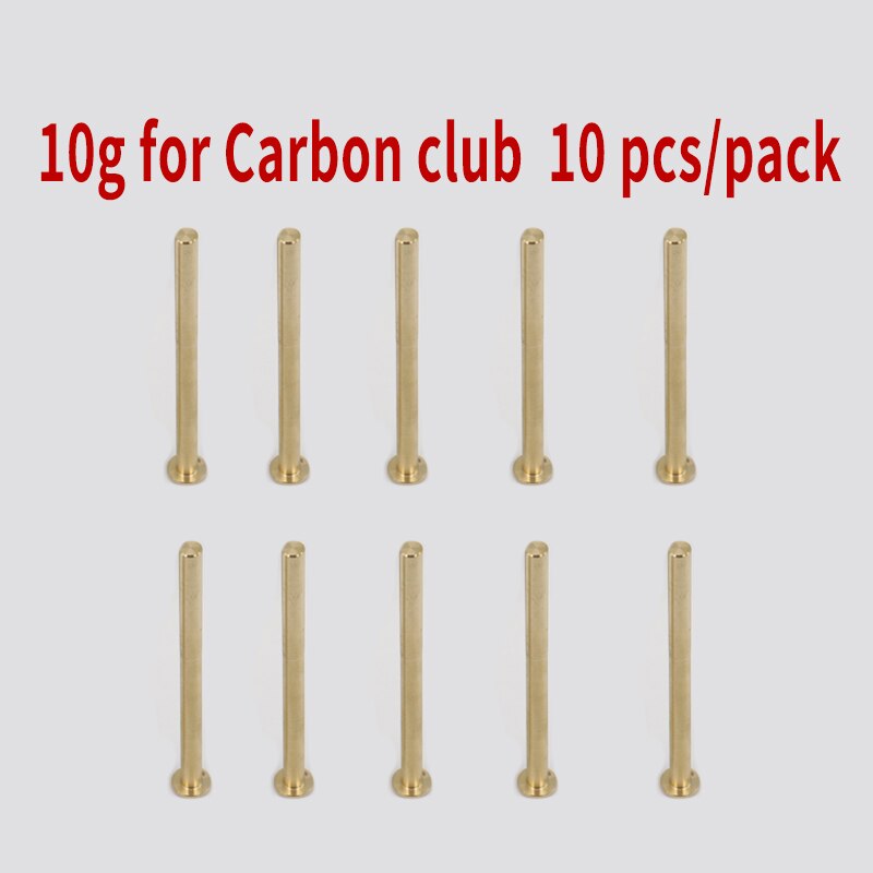 10pcs set Golf club weight head accessories Shaft Plug Assembling kits Copper Nail Brass Swing carbon/steel size .370 .335 .350: 10g for Carbon club