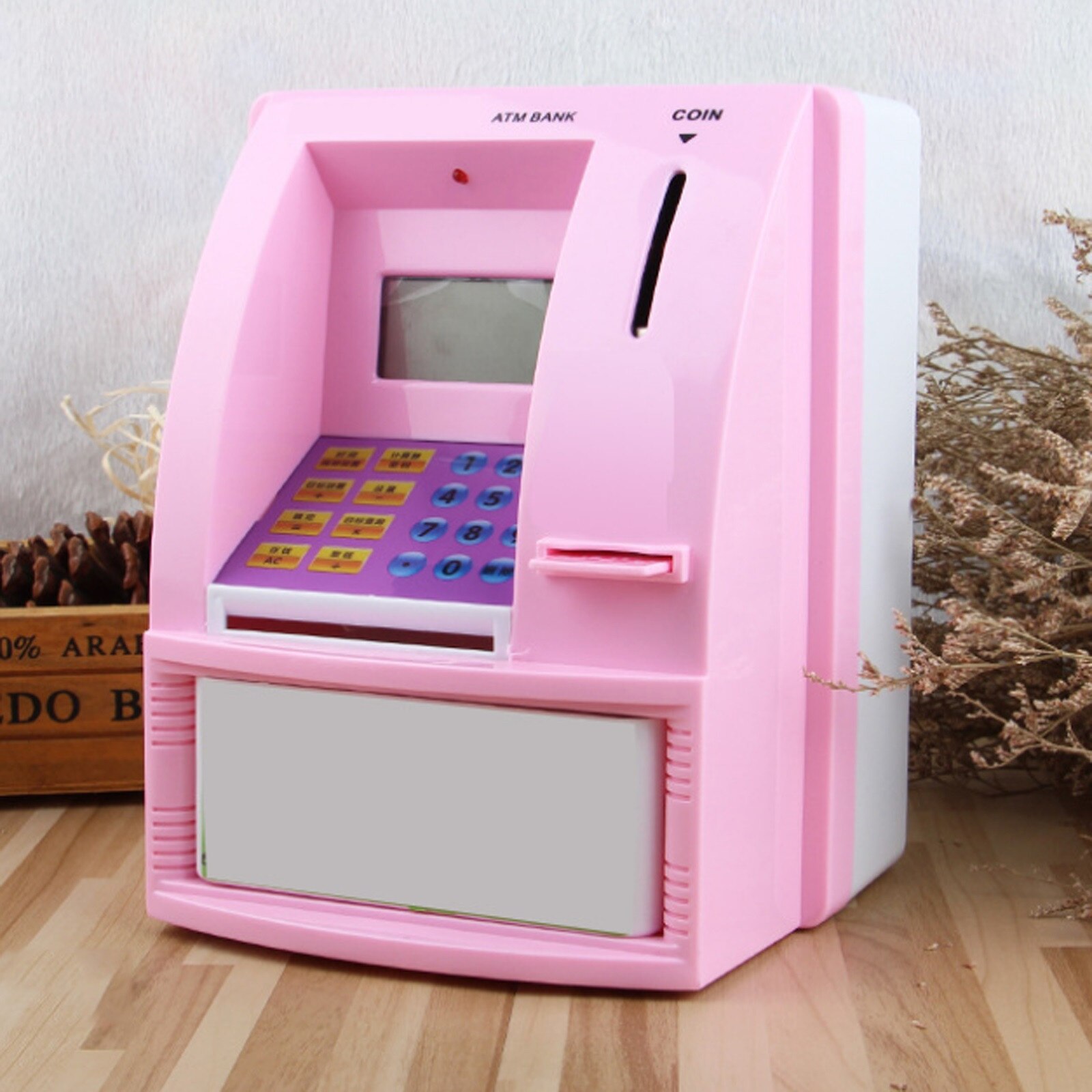 -selling Cartoon Automatic Deposit And Withdrawal Machine Children's Simulation Smart Password Bank Children's Toys