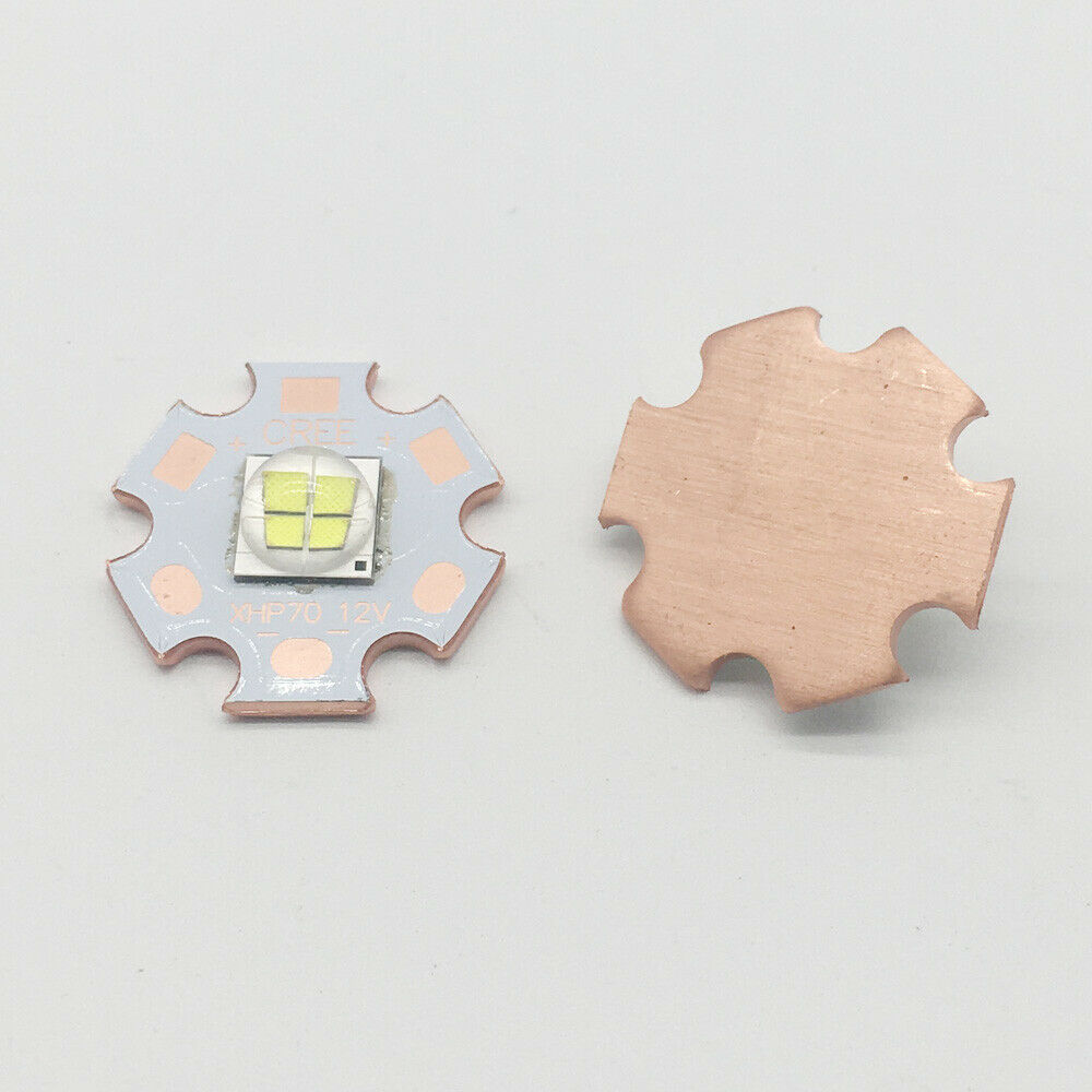 1PCS 7070 20W 6V 12V Led Cree XLamp XHP70 XHP50 XHP70.2 XHP50.2 LED Emitter Cool White6500K LED Chip with 20mm Cooper PCB