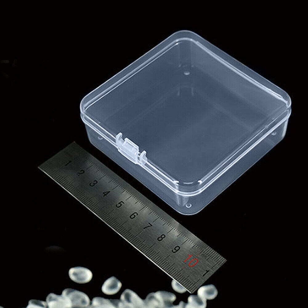 PP Clear Lidded Small Plastic For Trifles Parts Tools Storage Box Jewelry Display Box Screw Case eads Container
