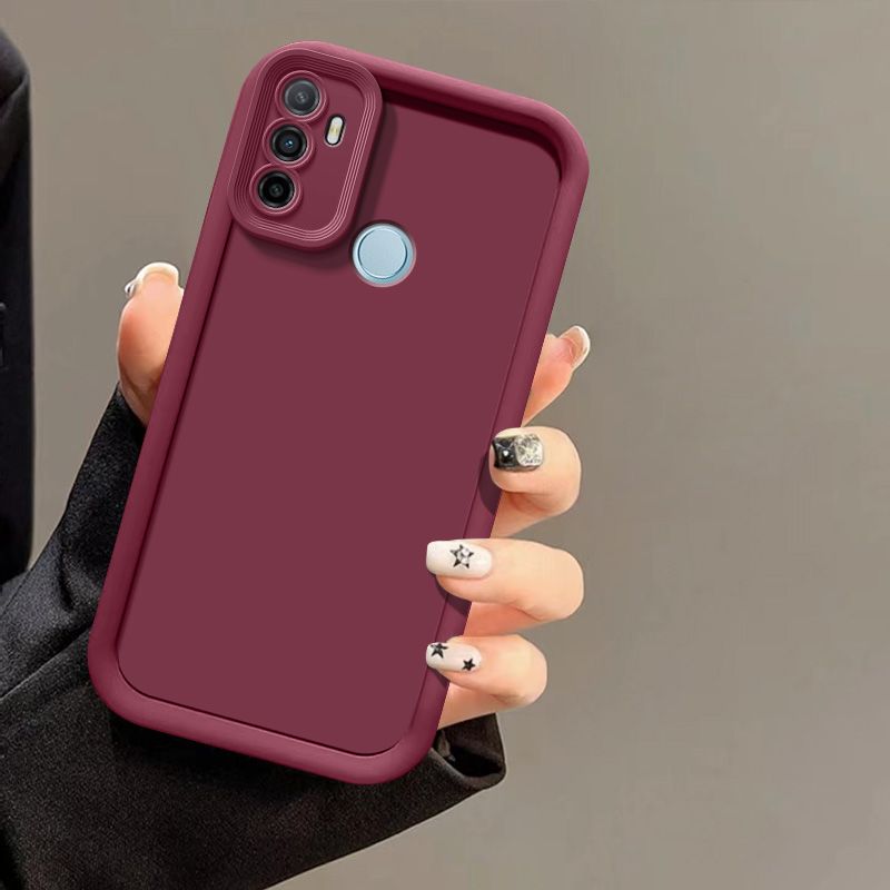Para Samsung Galaxy M21 funda protectora a prueba de golpes M21 funda de teléfono trasera mate SM-M215F funda protectora sensación de piel: Azul marino