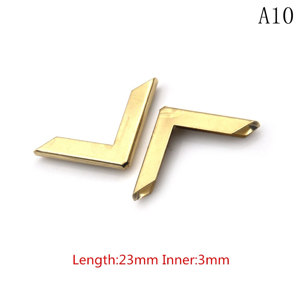 12PCS Metal Book Corner Scrapbooking Albums Menus Folders Protectors