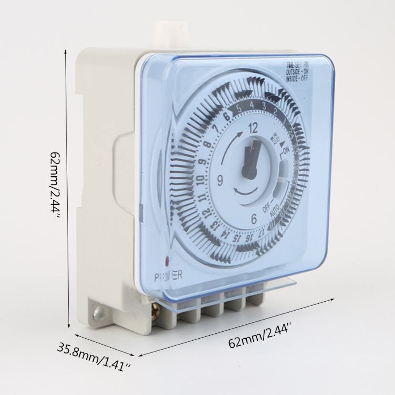 Mechanical Timer Switch 250V 16A Time Counter 15min 24h Kitchen Controller Home 449C