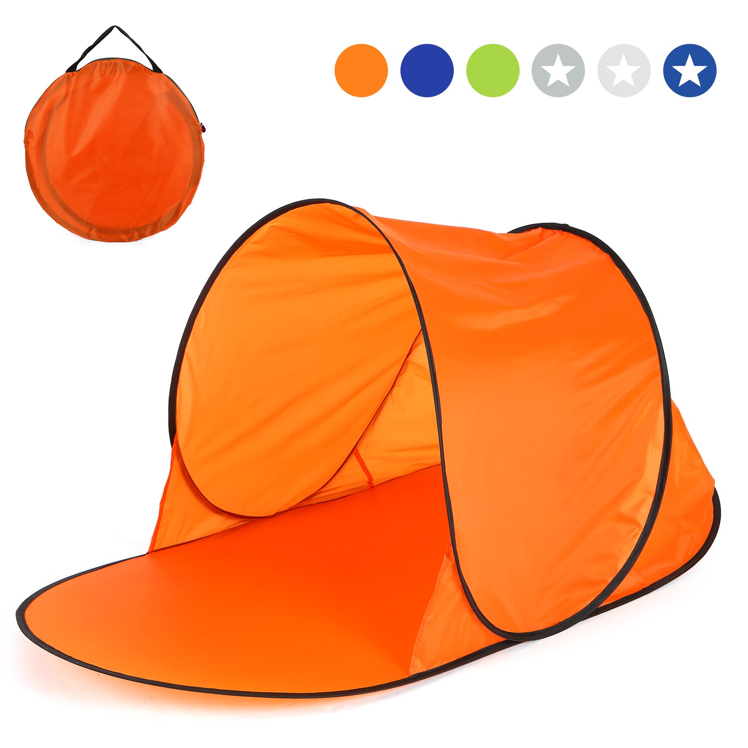 Tragbare Baby Strand Zelt Pop-up Zelt Sommer Meer Sonne Heime Garten Outdoor Camping BBQ Wasser-beständig Zelt outdoor Beachcanopy: Orange