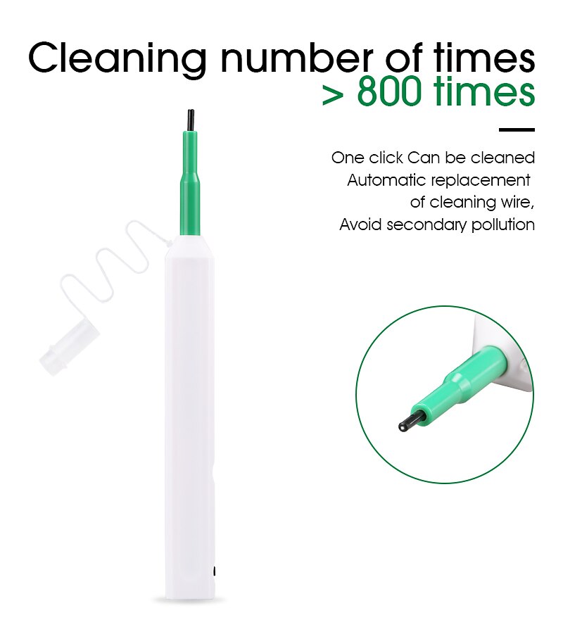 SC One Click Cleaner Tool Fiber Optic Cleaning Pen for SC/FC/ST Connector 2.5mm SC FC ST Adapter