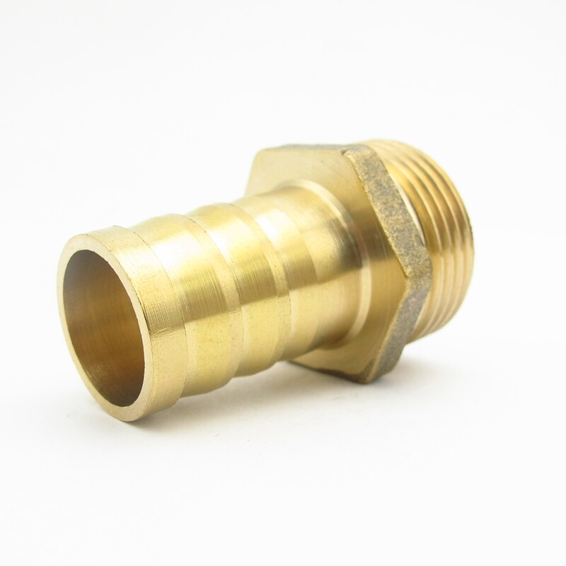 25mm Hose Barb x 3/4" BSP Male Thread Brass Barbed Pipe Fitting Nipple Coupler Connector Adapter For Fuel Gas Water