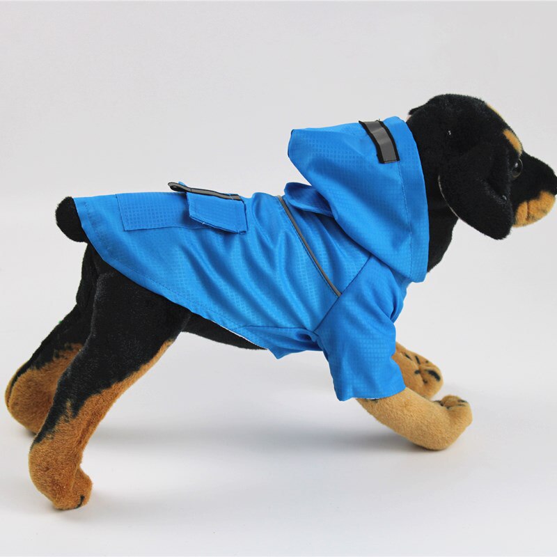 Chubasquero para perros pequeños, ropa impermeable para cachorros, abrigo para exteriores, chaqueta de lluvia para perrito de Mascota, poncho de perro mediano reflectante, malla transpirable: S