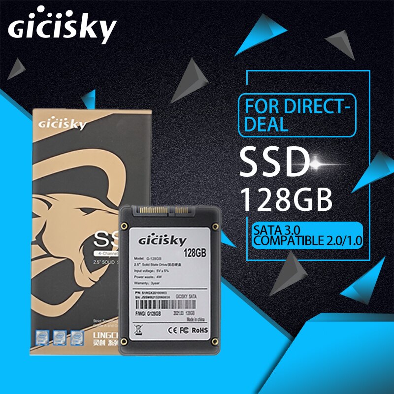 2.5 "SATA3 Ssd 128Gb Hard Drive Verbetert Prestaties 4-Kanaals High Speed 128Gb 256Gb 512gb