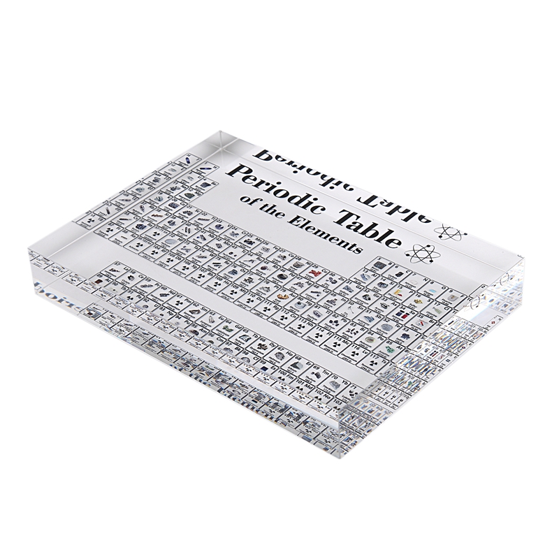 Akryl periodisk tabel display med elementer bord display, med elementer elev lærer lærer kemisk håndværk dekoration