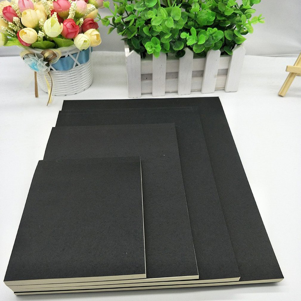 Pure Color Kraft Paper Sketchbook Schoolchildren Stationery Glue Up Draft Notebook Thick Notepad Sketchbook