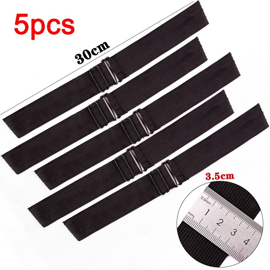 Faixa elástica de alileader para perucas ajustáveis fita elástica de costura de alta elasticidade 2.5/3cm de largura peruca elástica para fazer o tampão da peruca: 3.5cm 5pcs