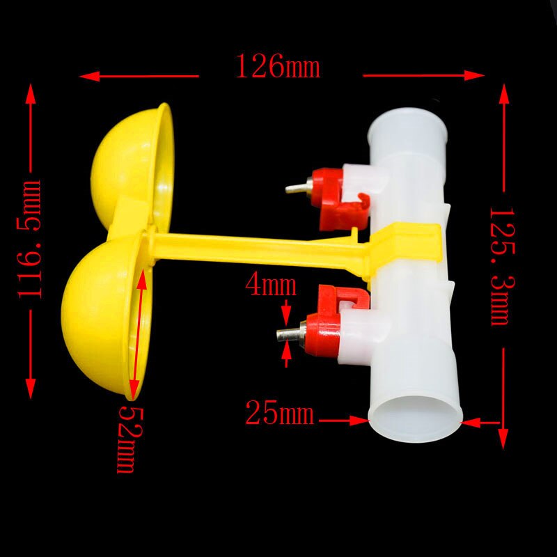 Chicken waterer double nipple drinker mouth Drinking hanging cups