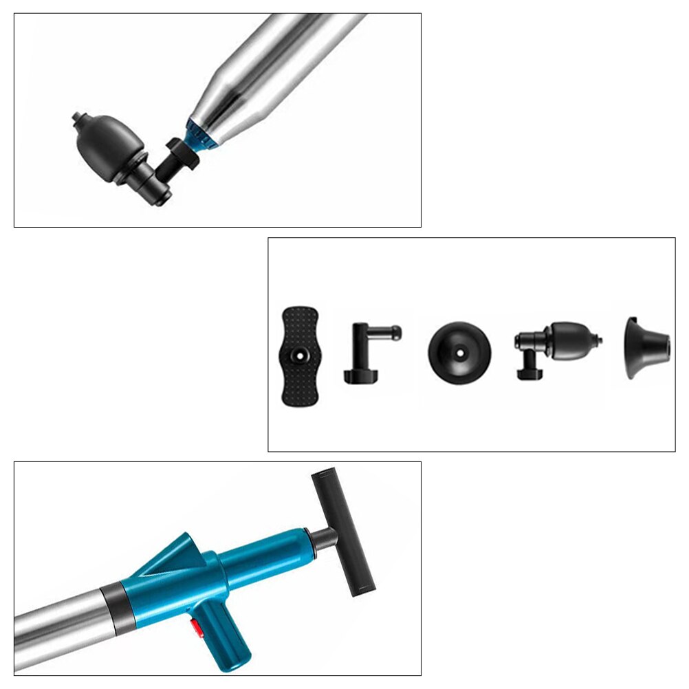 1 Set Toilet Plunger Drain Cleaning Tool Kitchen Sink Sewer Dredge Tool Drain