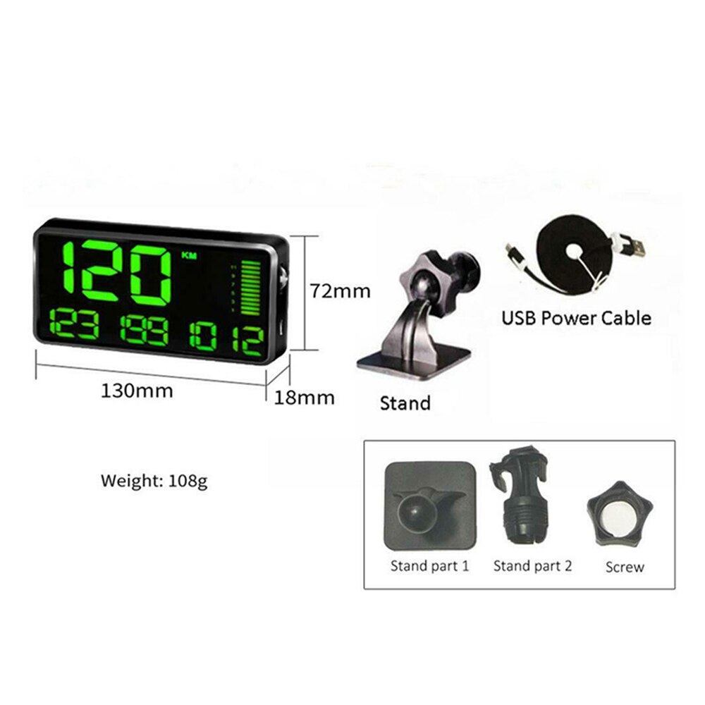 Best GPS Car Tracker C90 GPS HUD Speedometer Tracker Digital Car Speed Display Real-time Track Compatible with all Cars & Trucks