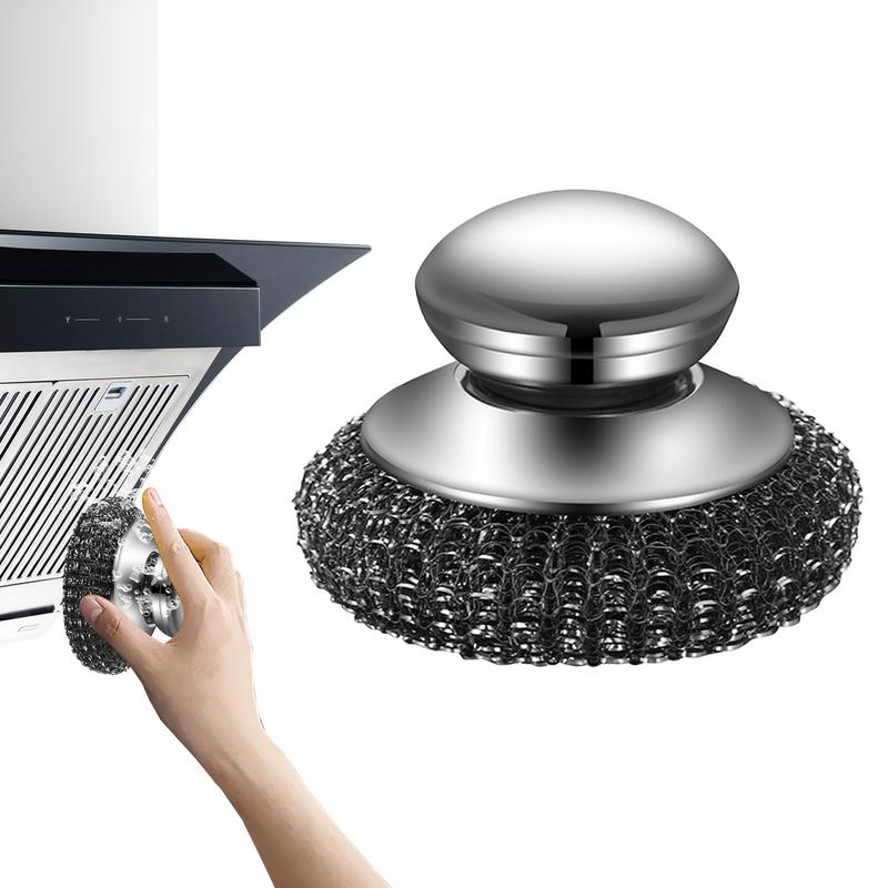 Oppvaskmaskin i rustfritt stål med håndtak oppvaskmaskin i ull kraftig skrubbeverktøy i stålull skrubbing i rustfritt stål