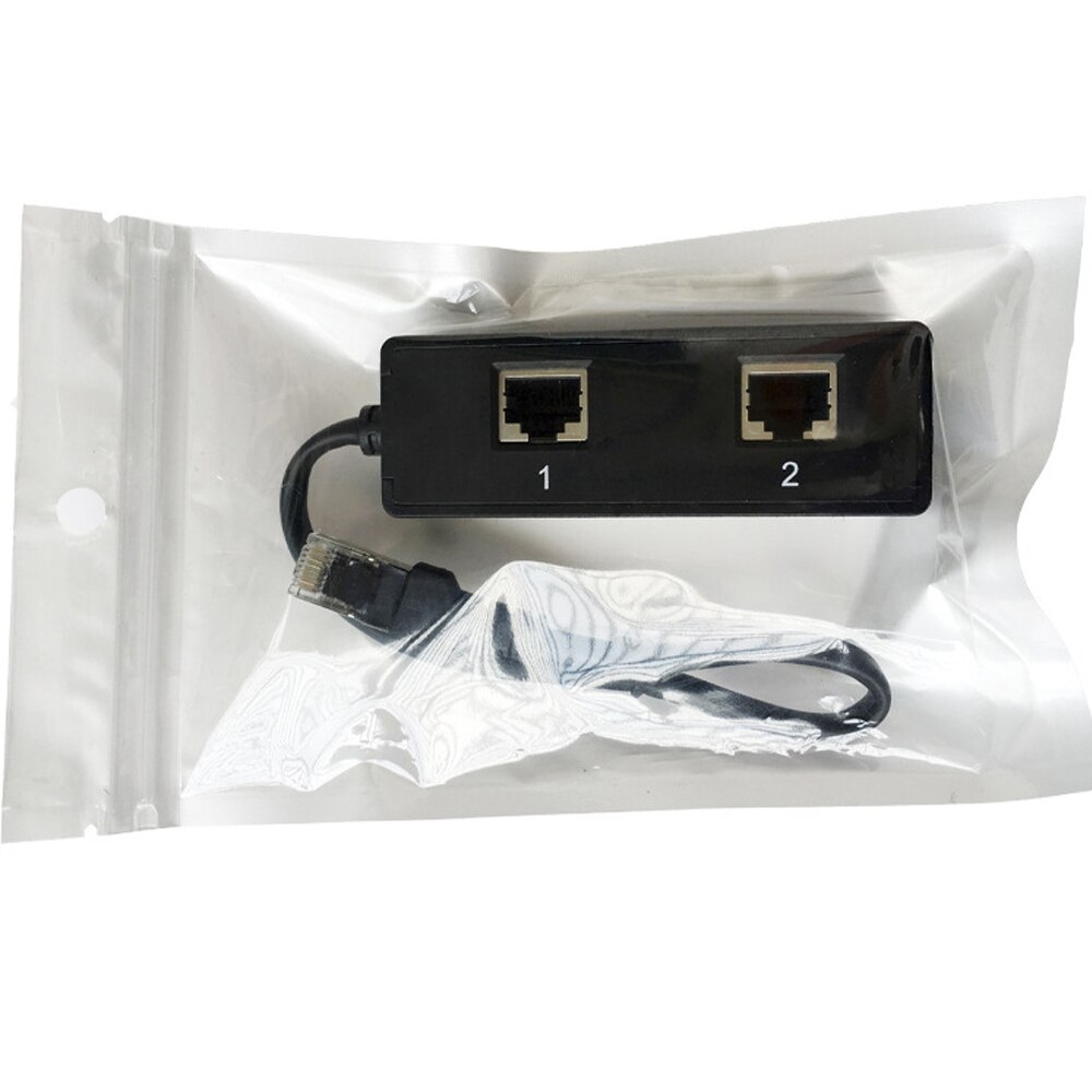 1 lan 2 rj45 portti 1 internet-ethernet-kaapelin jakaja sovittimen liittimen jatke