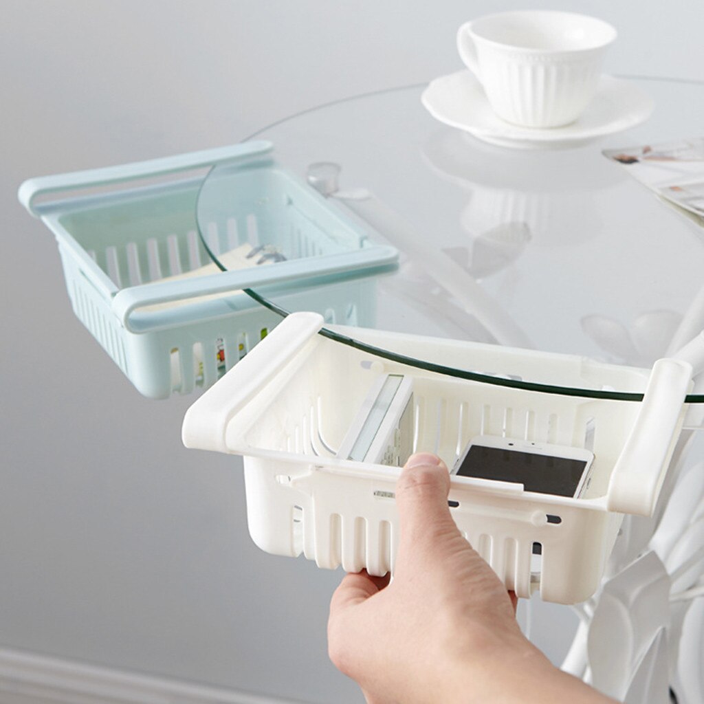 Soportes ajustables para cajón de refrigerador, cajones extraíbles para refrigerador, espaciador, almacenamiento de capas # T2