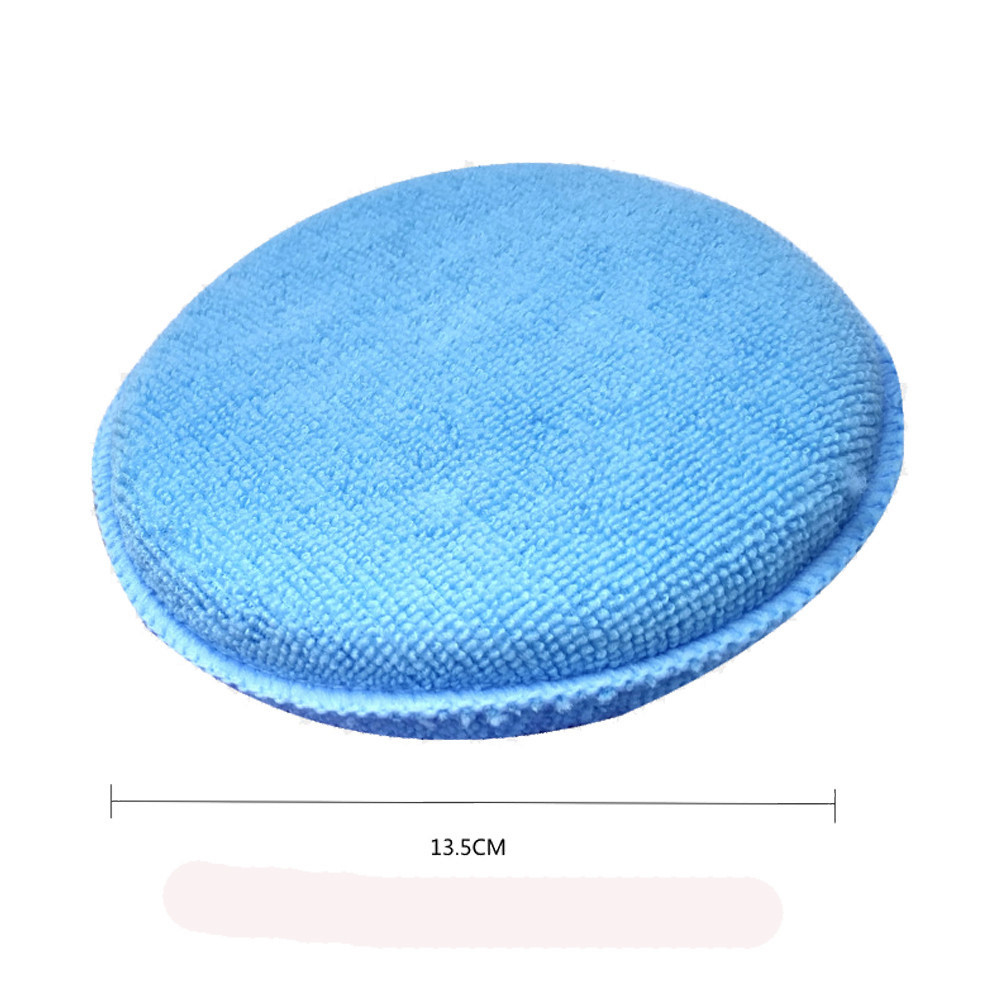 2pcs Microfiber Foam Sponge Polish Wax Applicator Pads Car Home Cleaning Pad Auto Polishing Accessories