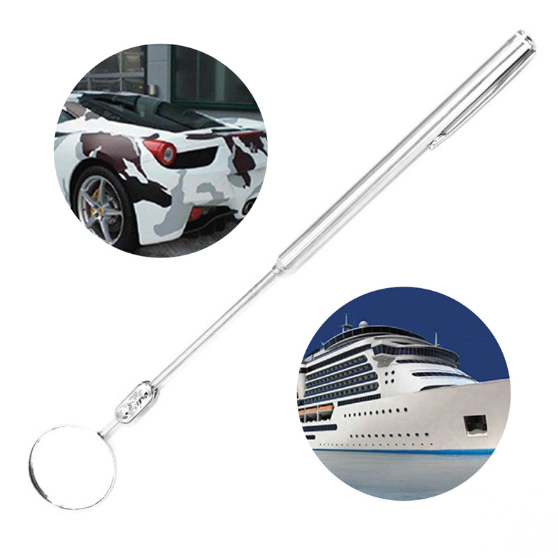 Espejo redondo Universal automático ángulo de extensión examen automotriz lente de detección telescópica de 360 grados Espejo de inspección del coche