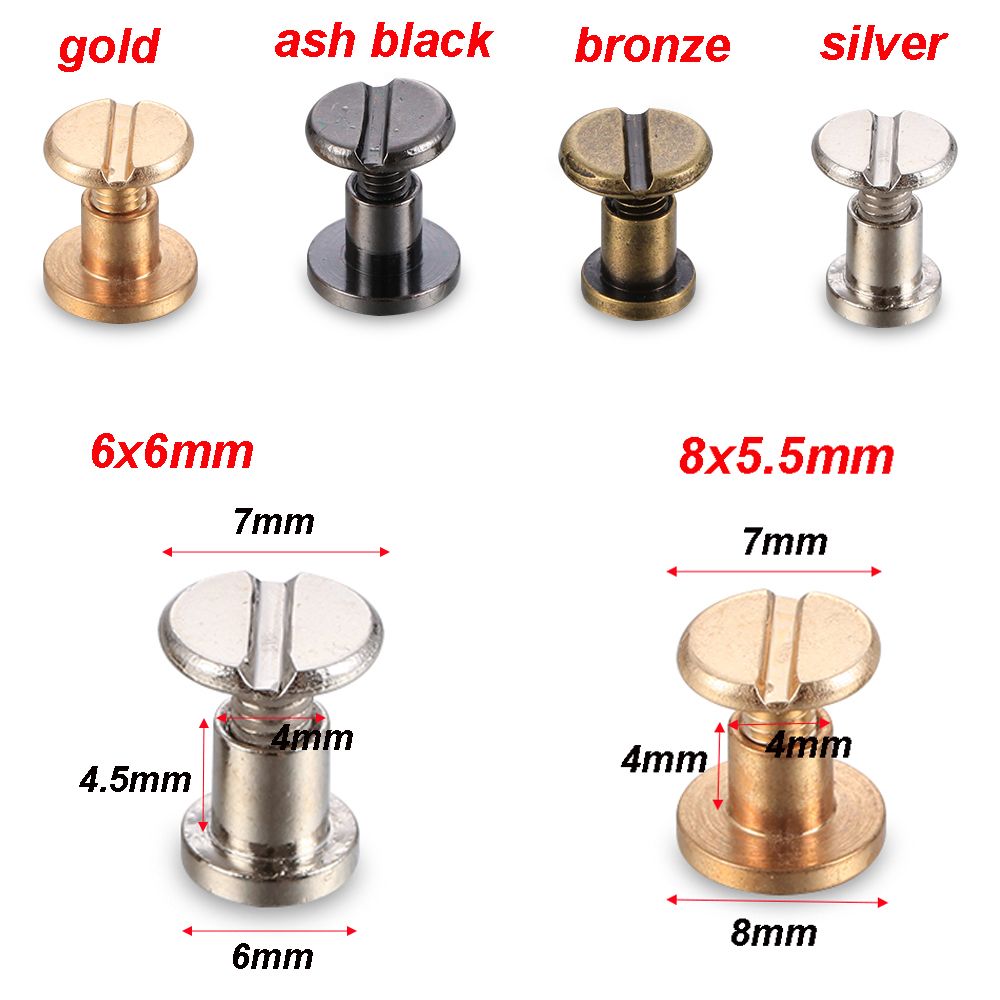 Rivets à ongles en laiton, motif de cœur en métal, Rivets à vis, bouton en tissu, chaussures artisanales en cuir, chapeaux, artisanat de Scrapbooking, bricolage, 10 ensembles