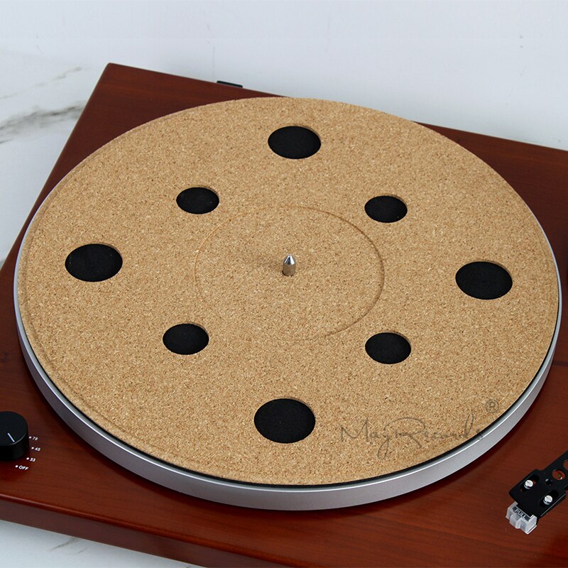 Anti-static Cork Turntable Slipmat With EVA Slip Mat For Vinyl Record Player