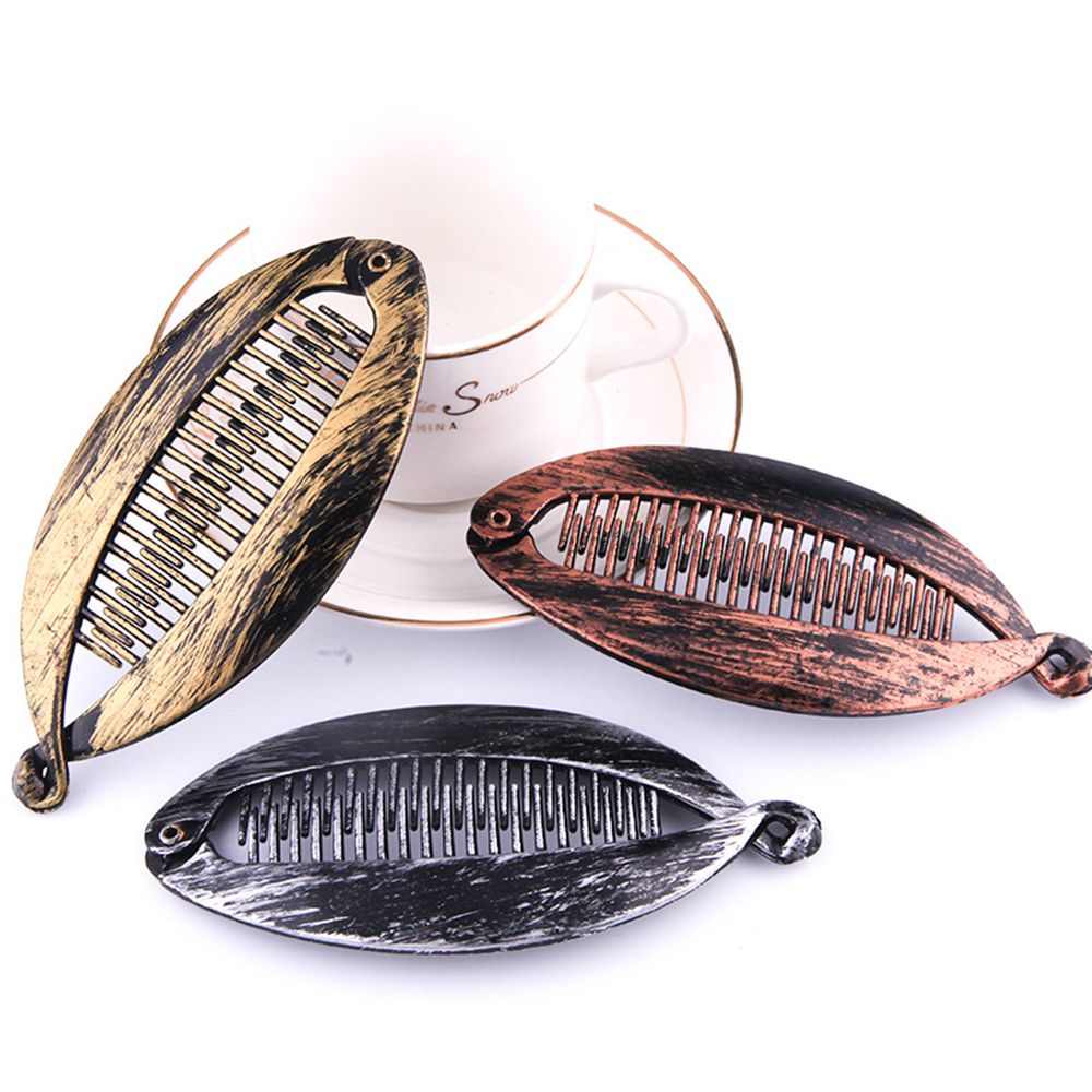 1PC Fish Shape Hair Claws Clips Ponytail Holder for Women Girls Banana Clips Crabs Black Hair Styling Accessories