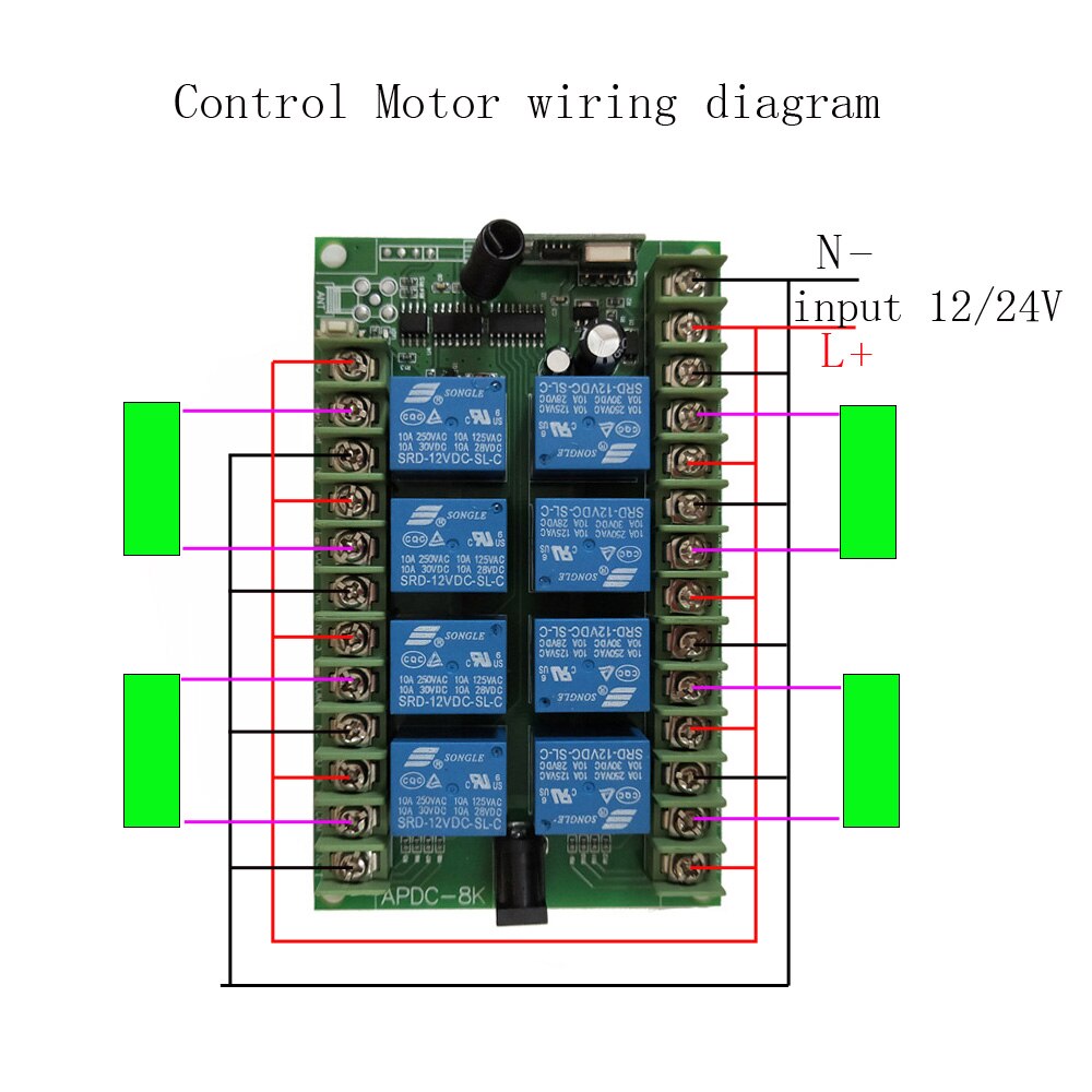 DC 12V 24V 8 CH 8CH Wireless Remote Control Light Switch Smart 10A Radio Relay Receiver Module Transmitter Motor Pump Switch