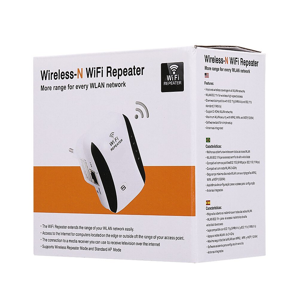 Original 2.4G 300Mbps Wifi Repeater 802.11n/b/g Network Route Range Wireless Fidelity Signal Booster For Home