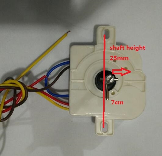 3 wires 15 mintues Washing machine timer with double ears install distant for 6.5-7.2MM