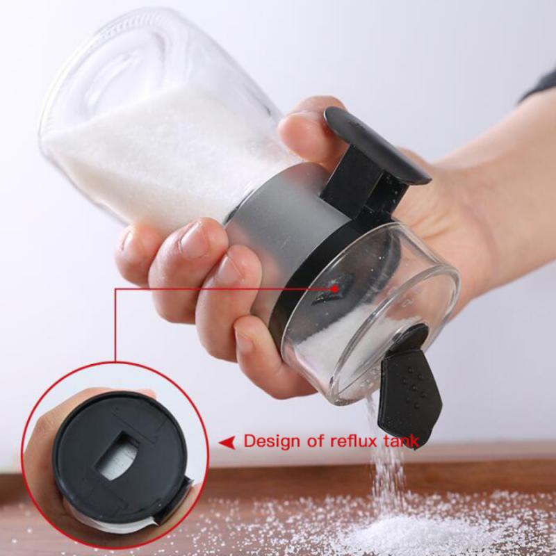 5g Push Type Salt Dispenser Moisture-Proof Salt Sugar Bottle Spice Pepper Shaker Spice Jar Multi-Purpose Can Kitchen Gadgets