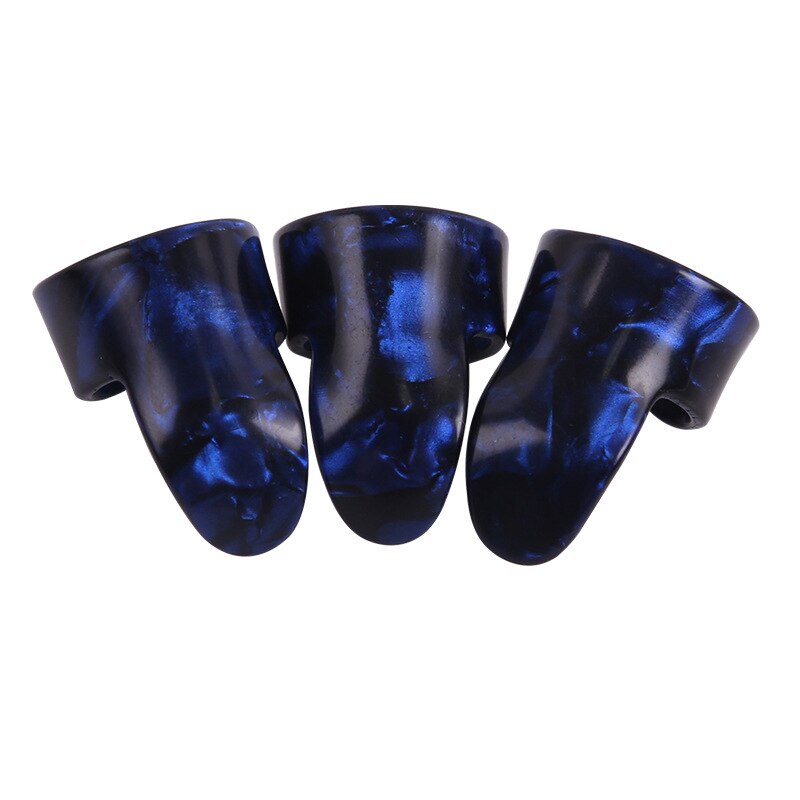 1/3 Uds. Púas de guitarra para dedo pulgar, mediador de celuloide, púas para guitarra, bajo, guitarra acústica, accesorios para guitarra eléctrica: Multicolor