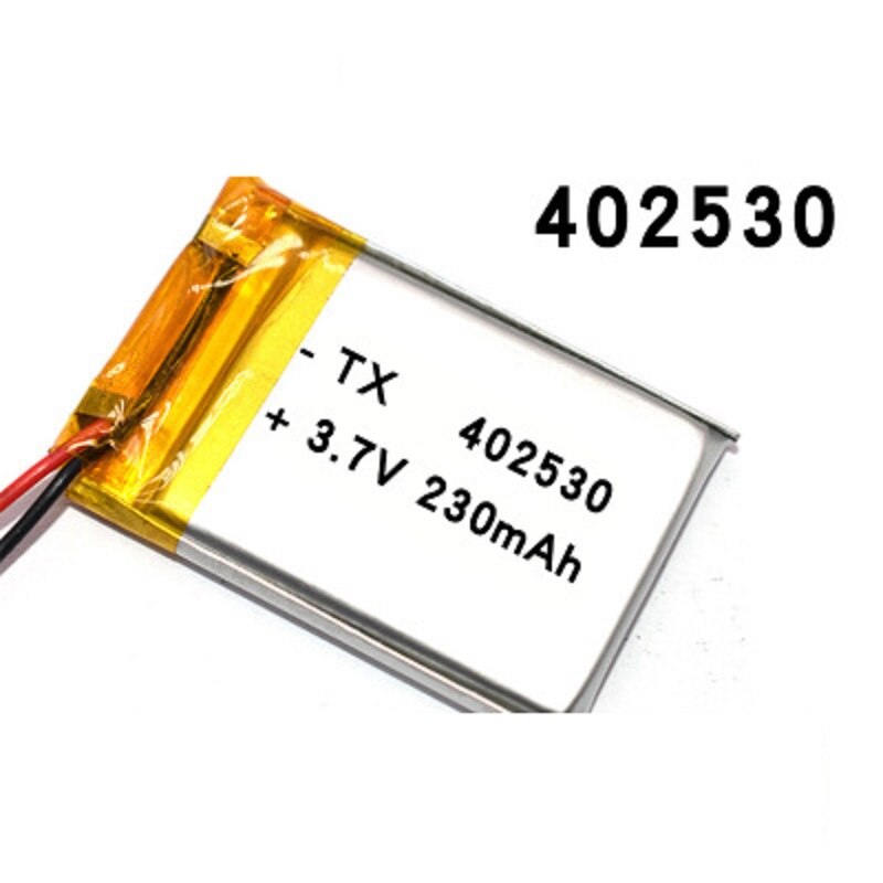 230mAh Rechargeable Lithium Ion Battery 3.7 V 402530 Li-polymer Batteries Electric Toy LED Light Headset Bateria