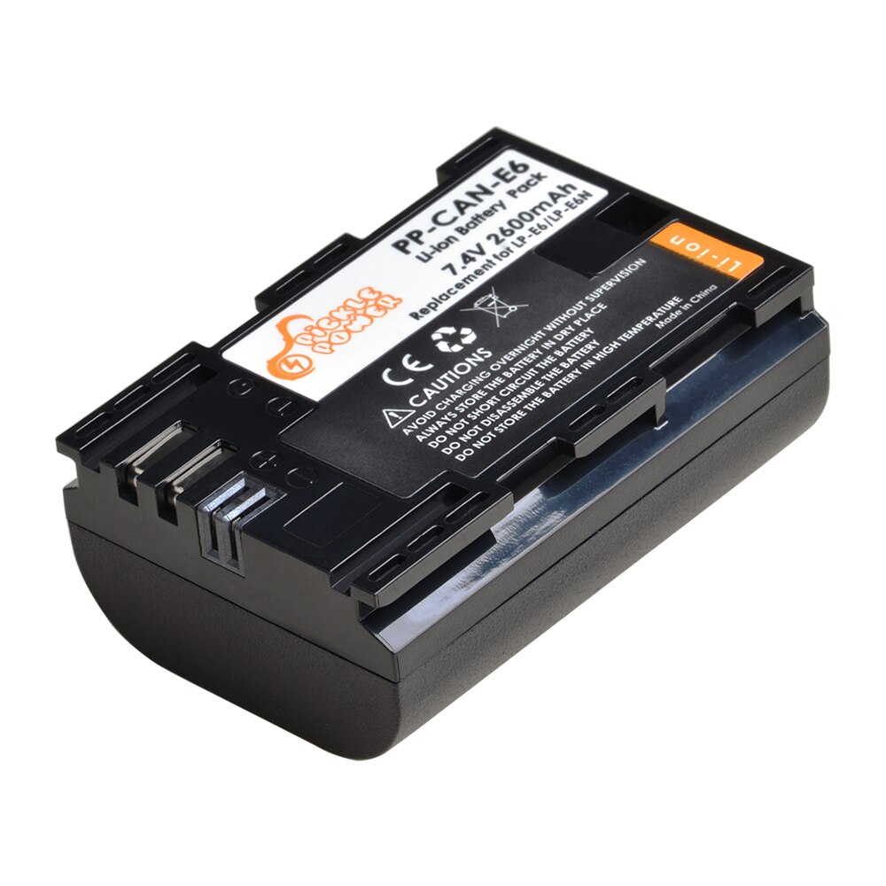 LP-E6 LP E6 LPE6 LPE6N batería + LED construido-en el cargador Dual USB para Canon EOS 5D 6D 7D 60D 70D 80D Mark II Mark III: 1 battery