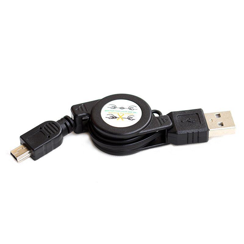 65cm Mini USB Retractable and Portable Data Sync Charging Cable