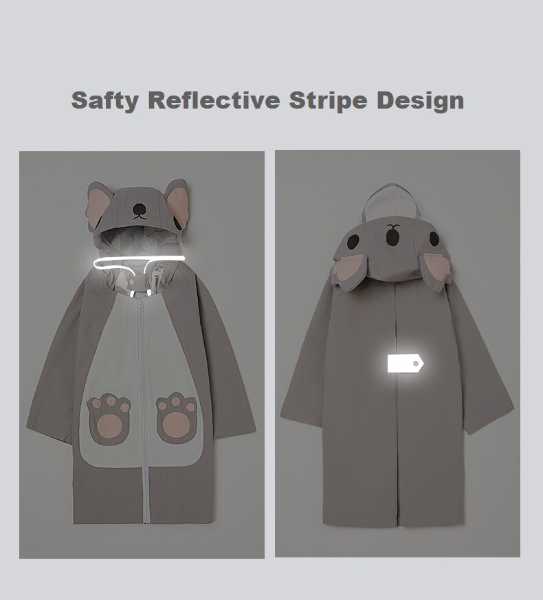 Chubasquero impermeable con dibujos de unicornios para niños, Poncho para bebé, niños, niñas, estudiantes de escuela primaria, traje de lluvia Siamés