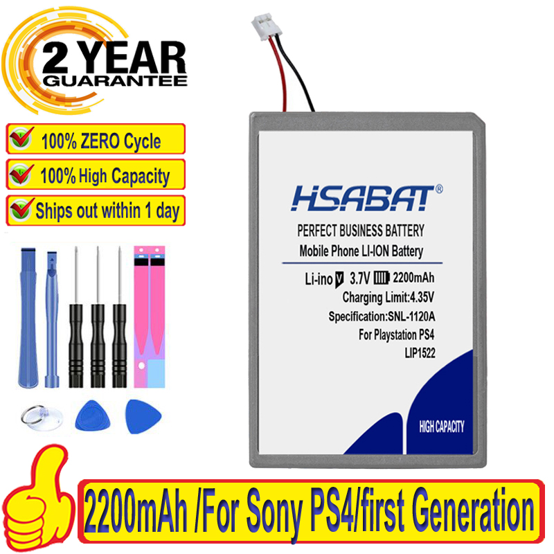 100% Hsabat 2200 Mah LIP1522 Batterij Voor Sony Gamepad PS4 Dualshock4 V1 Draadloze Controller CUH-ZCT1E CUH-ZCT1U CUH-ZCT1H/B