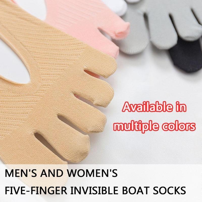 1pair Breathable Five Toe Socks L1j0