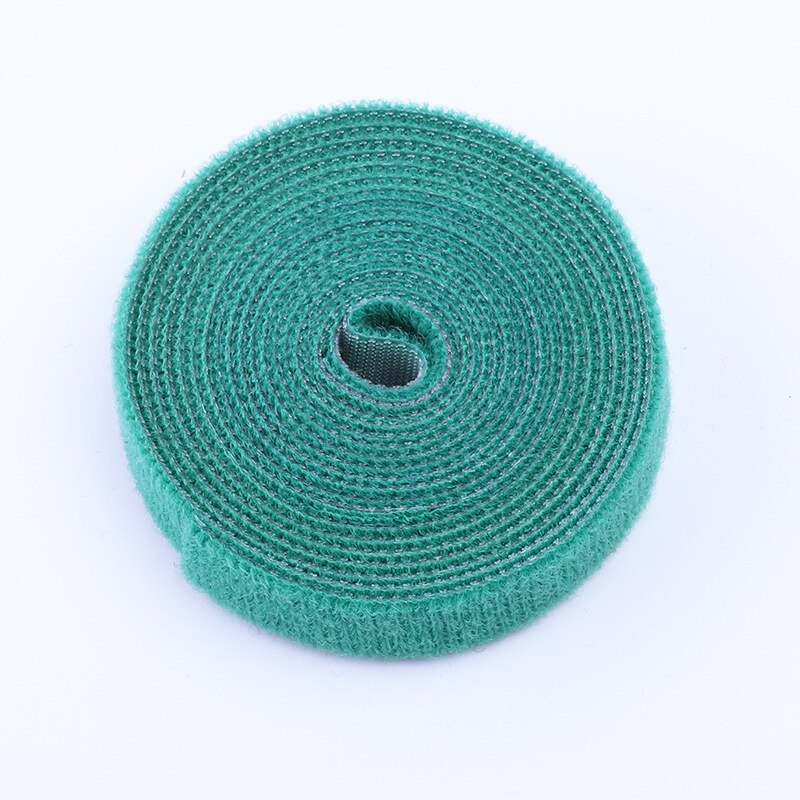 5M/Roll 15/20mm Velcros Strap Adhesive Fastener Tape Cable Ties Reusable Double Side Hook Loop Cable Tie Wires Management Straps: green 5 meters / 20mm