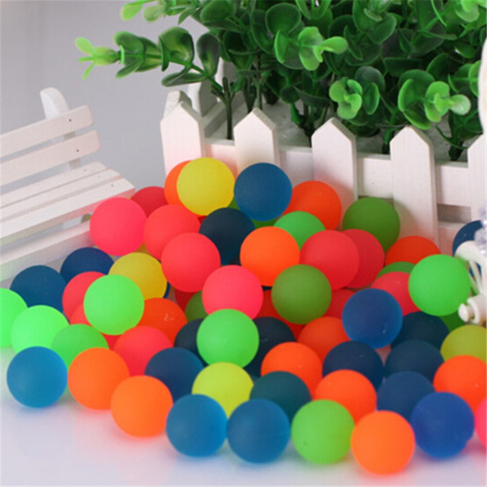 Bolas de saltar de 27mm para niños, 10 unidades/lote, pelota de colores, Juguetes Exterior para niños, juegos deportivos, malabares elásticos