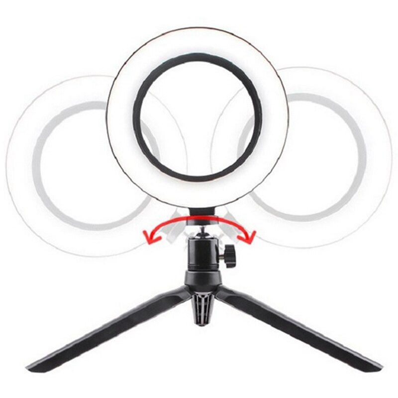 LED Ring Fill Light with Bluetooth Remote Control Dimmable Universal 16cm Live Selfie Flash Stand