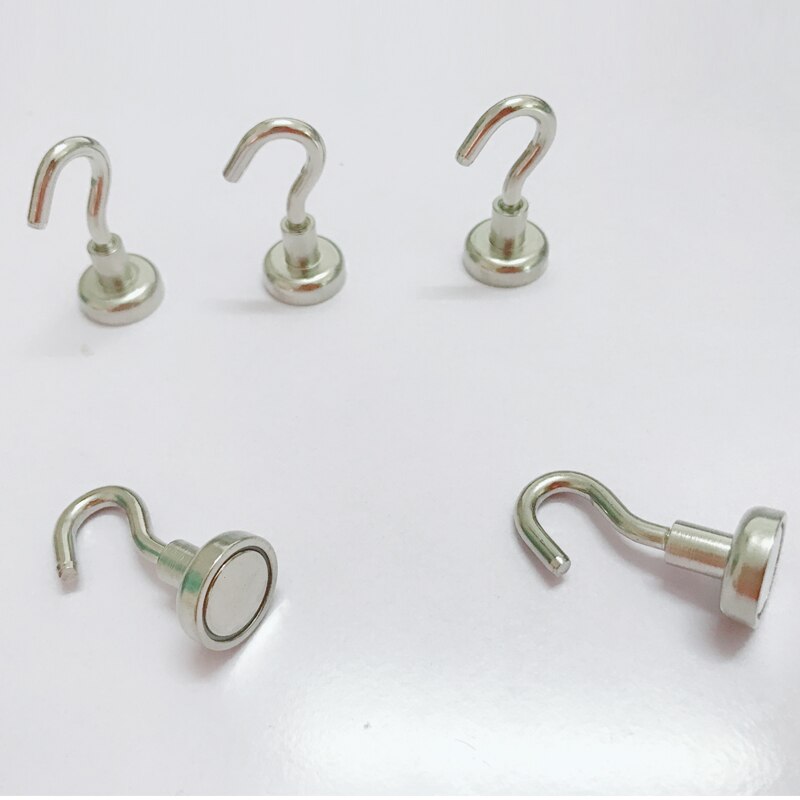 Magnetic Key Holder Magnetic Hooks Powerful Heavy Duty Neodymium Rare Earth 5.5kg Magnet Refrigerator Surfaces Not Scratch