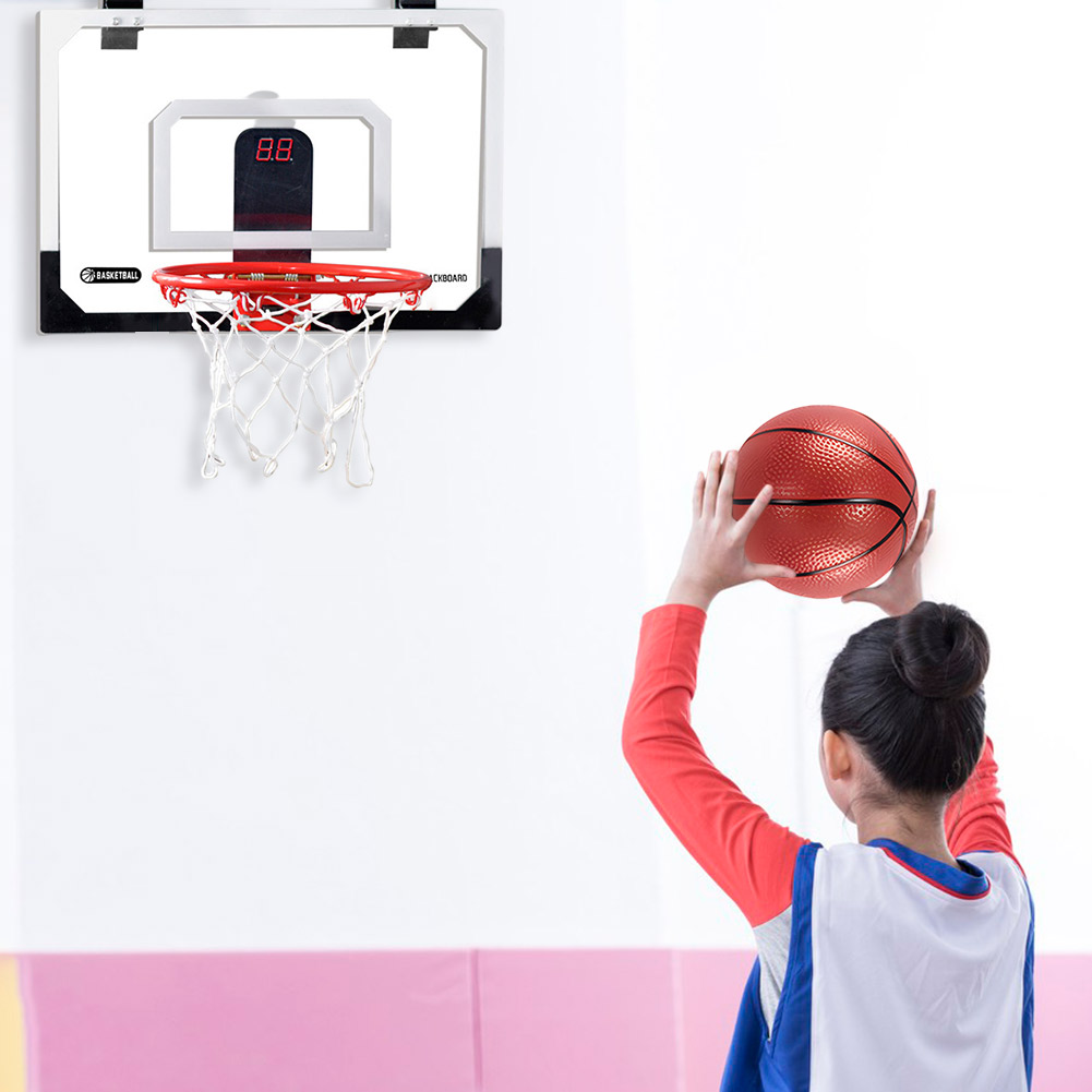 Kinder Mini Basketbal Hoepel Met Elektronisch Scorebord Bal Backboard Outdoor Indoor Excersise Accessoire Grappig Spel Speelgoed