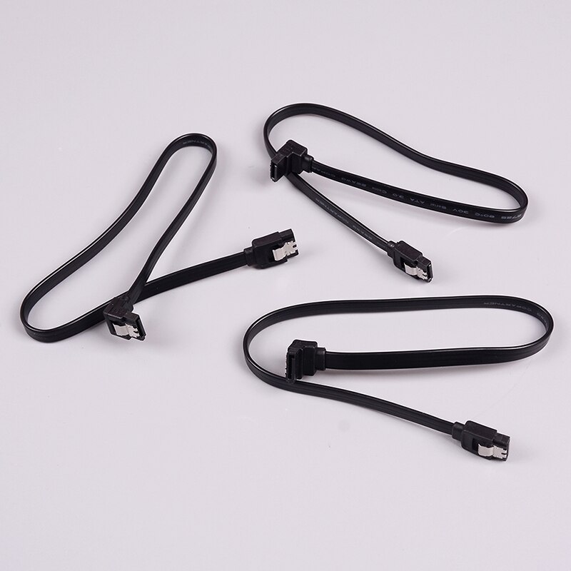3Pcs/Set Hard Drive Data Cable 40cm SATA 3.0 Cable SATA 3.0 III SATA3 6GB/s Data Cable Straight Cord SAS Cable Dual Channel