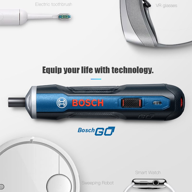 Bosch – tournevis sans fil intelligent GO 3.6V, outil électrique, 6 Modes, couples réglables, Kits d&#39;outils