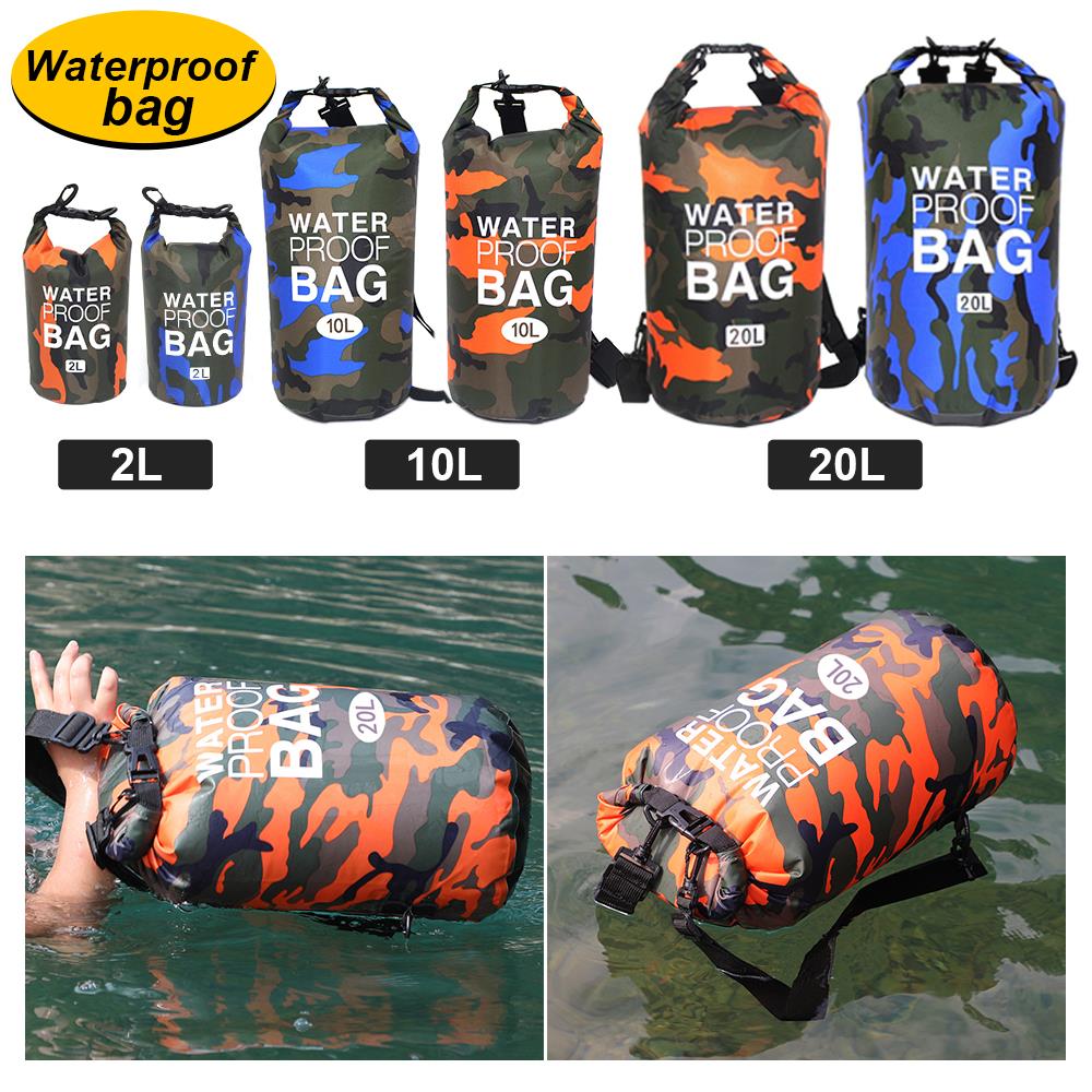 Swimming Bags Drifting Bag Sport Outdoor Waterproof Fabric PVC Camouflage Waterproof Bag Waterproof Dry Bag