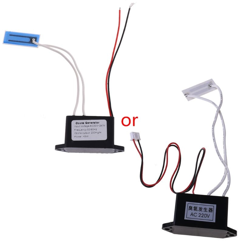 Generador de ozono casero DIY AC 220V purificador de aire desodorante Densidad de salida 200 mg/H