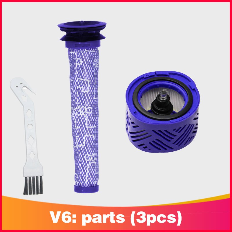 Meilleur pré-filtre et 2 kit de filtres HEPA pour aspirateur balai sans fil Dyson V6 absolu. Remplace les parties 965661-01 et 966741-01: Kaki foncé