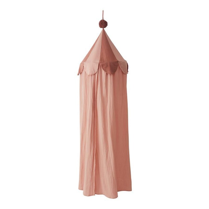 Anti Mosquito Katoenen Baby Prinses Bed Luifel Meisjes Kamer Decoratie Bed Luifel F3ME: Roze